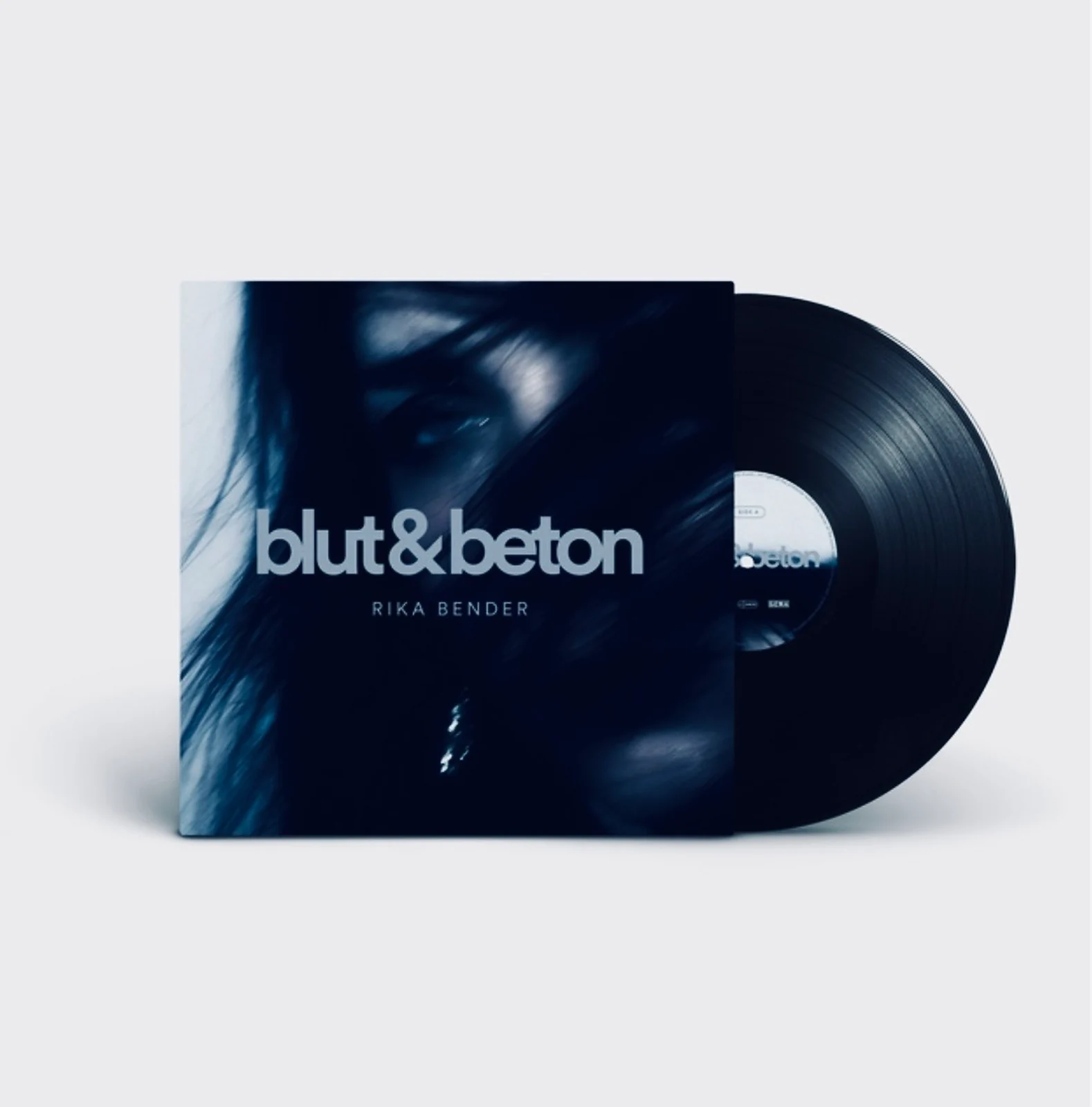 Vinyl-Ausgabe von Rika Benders Blut & Beton mit Schallplatte und Cover